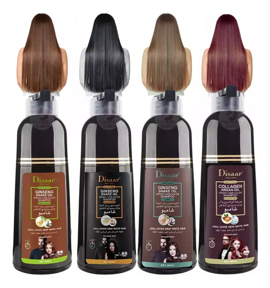 DISAAR SHAMPOO COLORANTE TINTE CUBRE CANAS